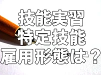 【技能実習】と【特定技能】の雇用形態は?