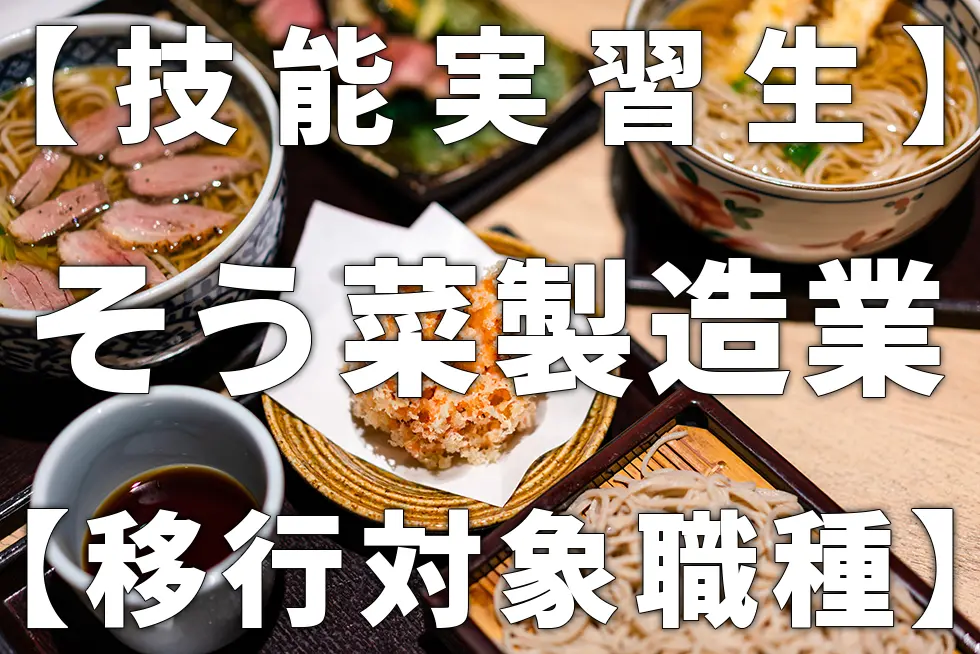 【技能実習生】そう菜（惣菜）製造業【移行対象職種】