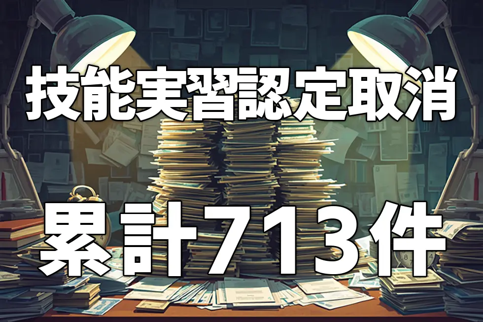 技能実習の認定取消は累計713件｜育成就労制度への移行で監督・処分はこう強化される