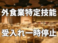 外食業特定技能受入れ一時停止
