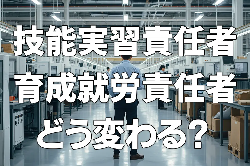 技能実習責任者から育成就労責任者へ｜2027年4月の移行で受入れ企業の体制は何が変わるのか