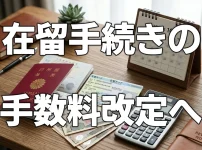 令和８年１０月１日付け在留許可手数料の額の改定等について